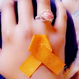 Handmade ring w/ ms ribbon